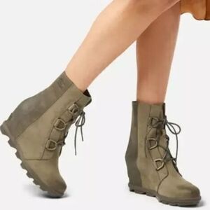 SOREL Joan Of Arctic Wedge II Winter Leather Boot In Alpine Tundra